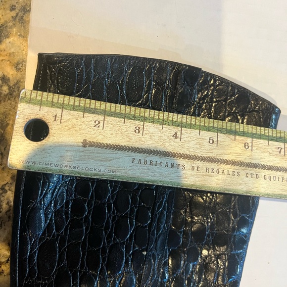 Italian leather boots, black, embossed size 40(9) - Picture 5 of 5